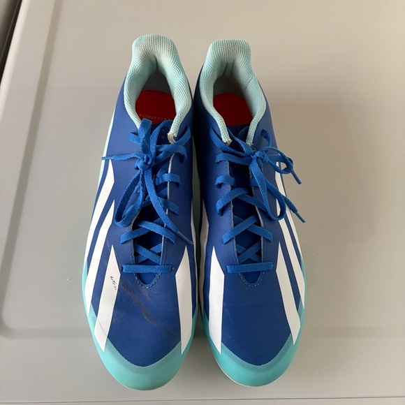 Adidas X Crazyfast 4 .FXG Cleats Men\'s  Soccer  Shoes  Size 13 White Blue main image 7